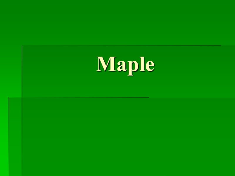 Maple